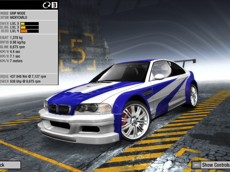 BMW M3 E46 from NFS Most Wanted