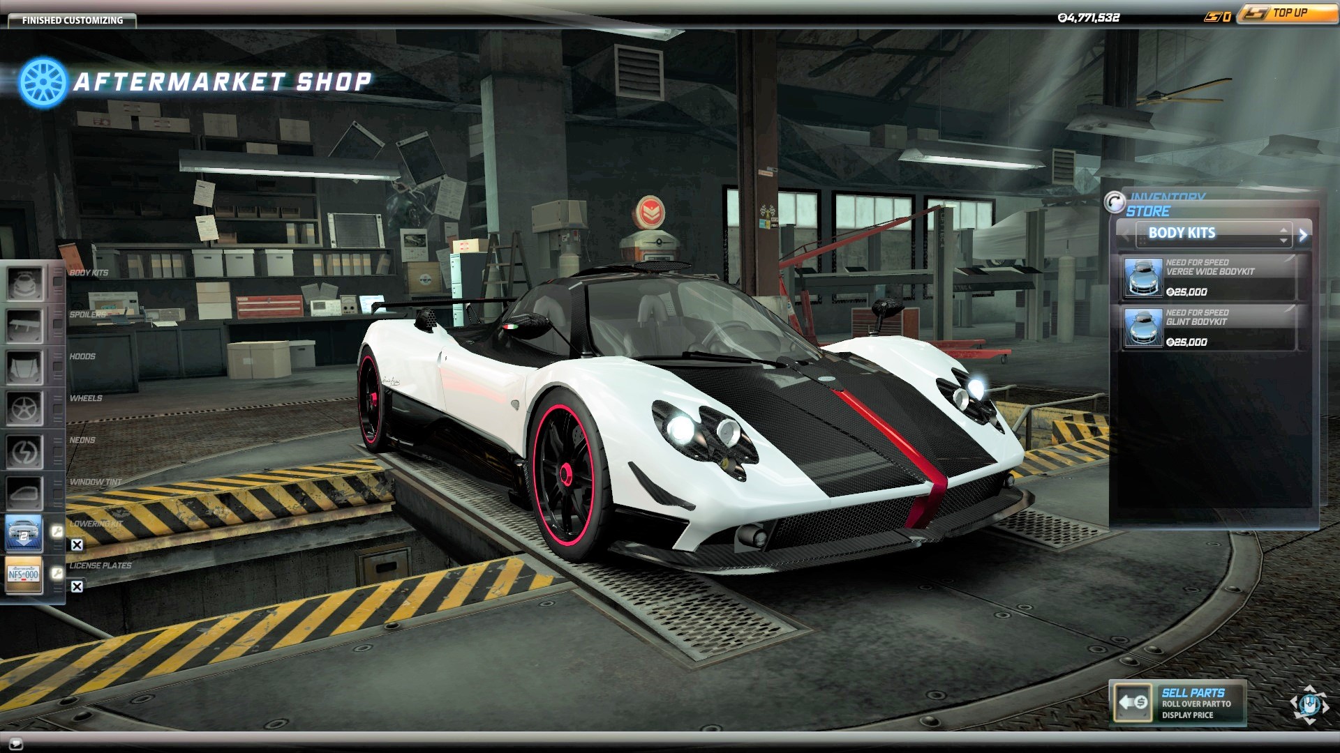 Need For Speed World Pagani Zonda Cinque - Fixed shadows, body paint and brakelights. #3