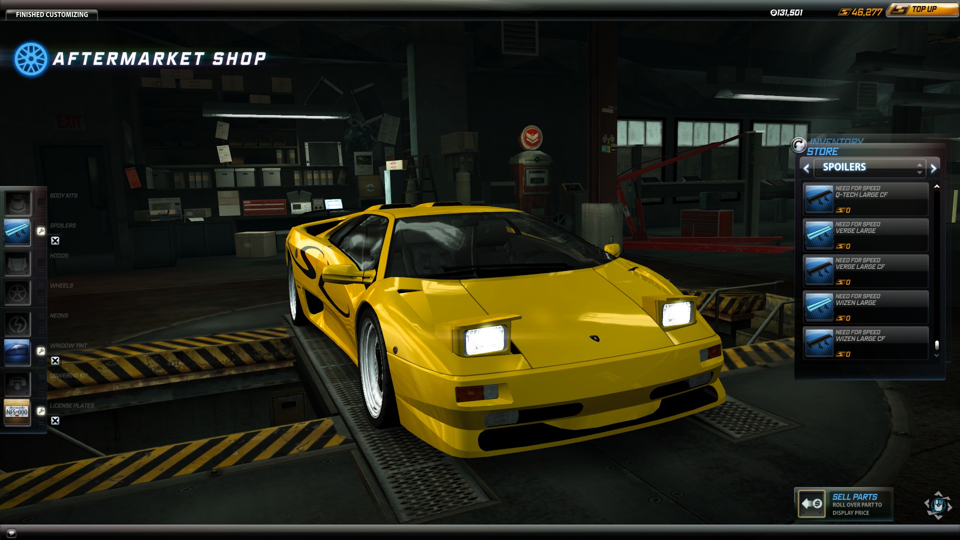 Need For Speed World Lamborghini Diablo SV - Opened pop-up headlights version #4