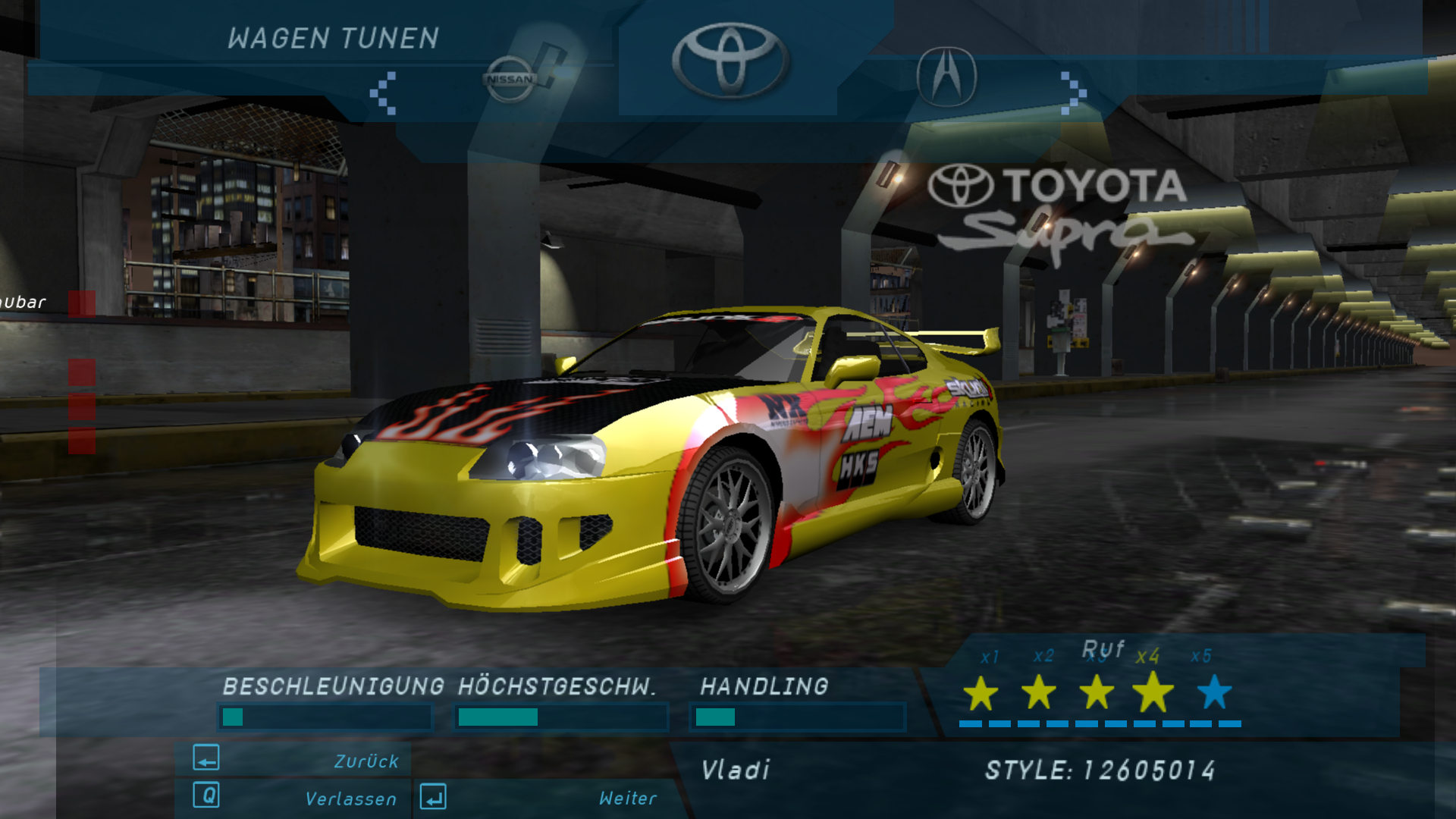 Need For Speed Underground Toyota Trailer Supra