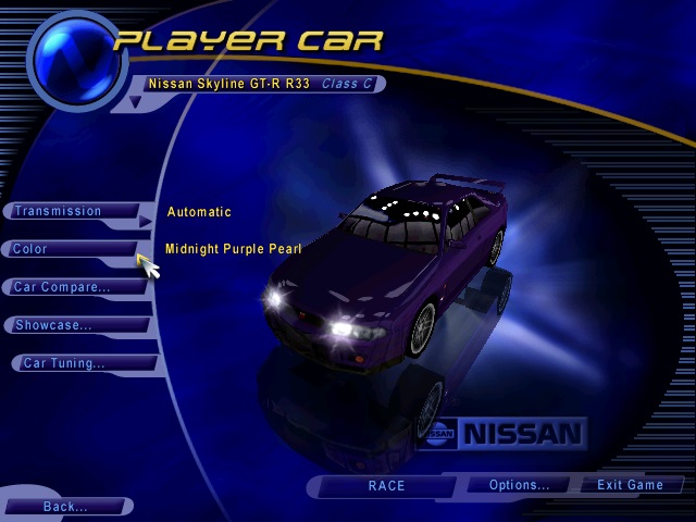Need For Speed Hot Pursuit Nissan Skyline GT-R R33