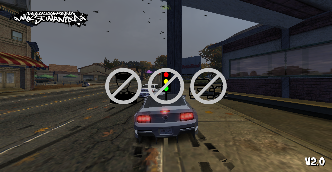 Need For Speed Most Wanted NFSMW No Cops, No Traffic, & No Collisions VLTEd ModScript