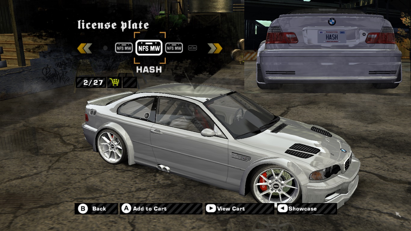Need For Speed Most Wanted NFS Most Wanted - Custom Plates