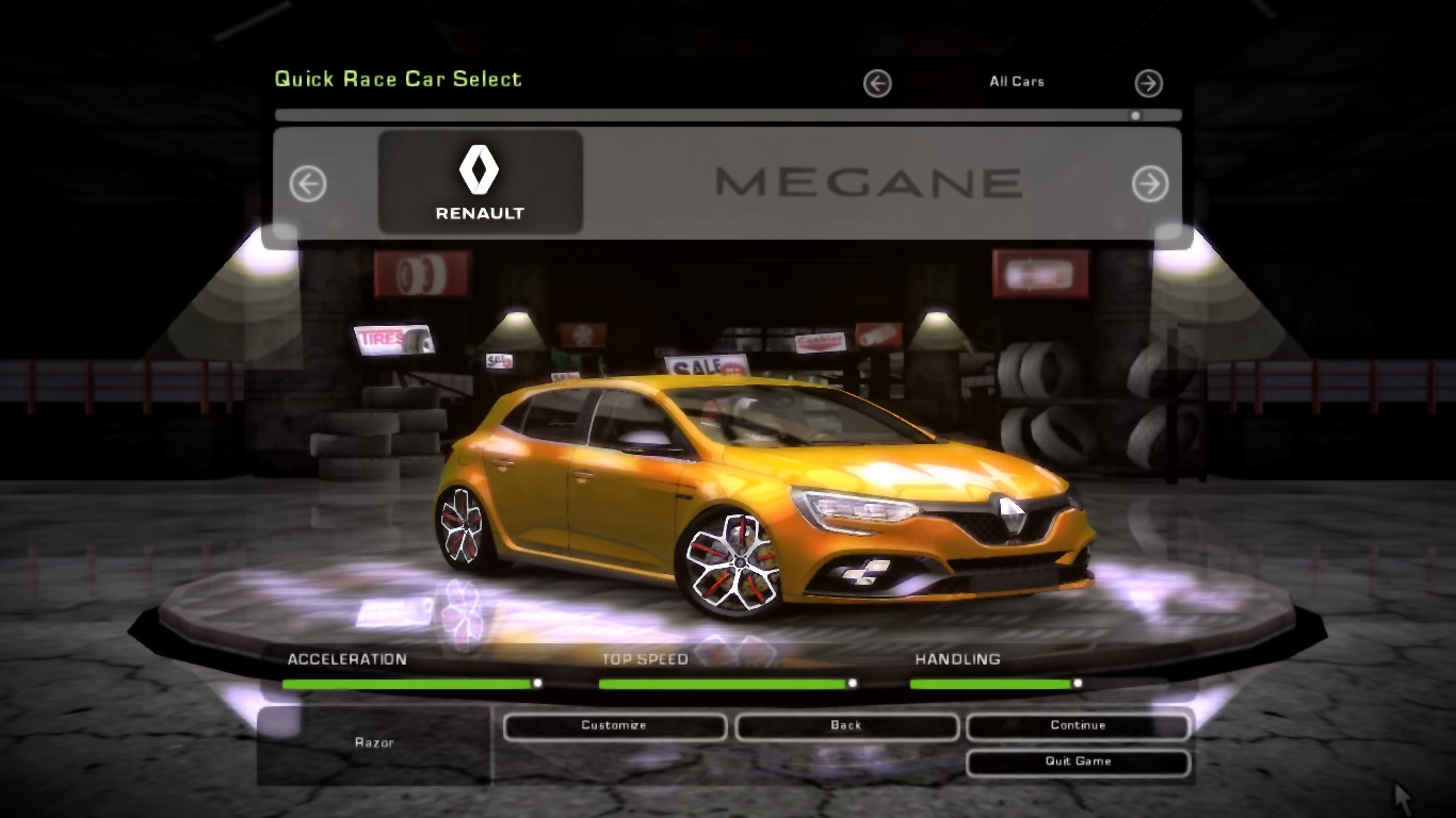 Need For Speed Underground 2 Renault Megane RS Trophy