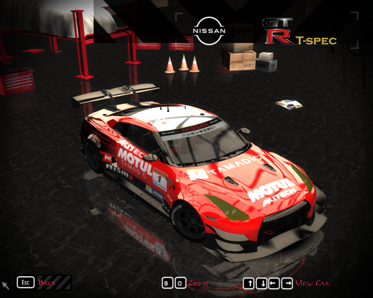 Need For Speed Most Wanted Nissan GT-R T.spec Autech Motul Livery