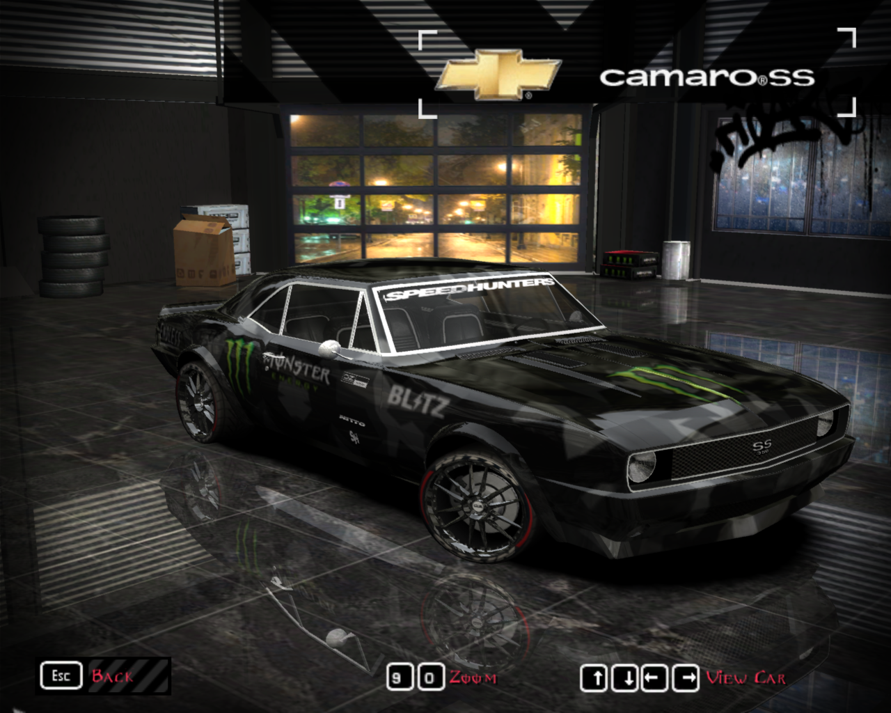 Need For Speed Most Wanted Chevrolet Camaro - Monster Energy