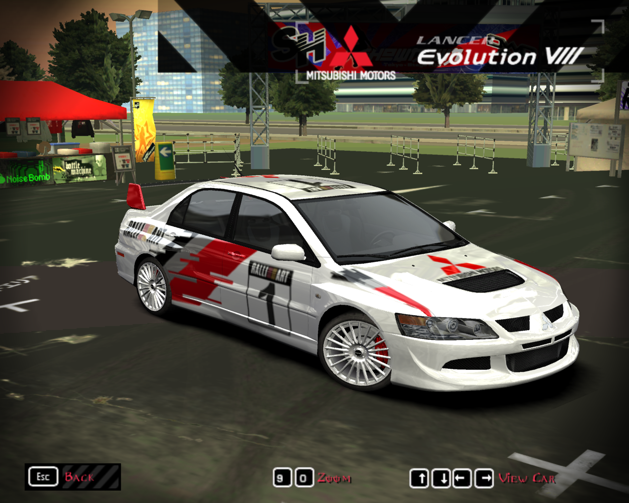 Need For Speed Most Wanted Mitsubishi Evo VIII Rally Liveries
