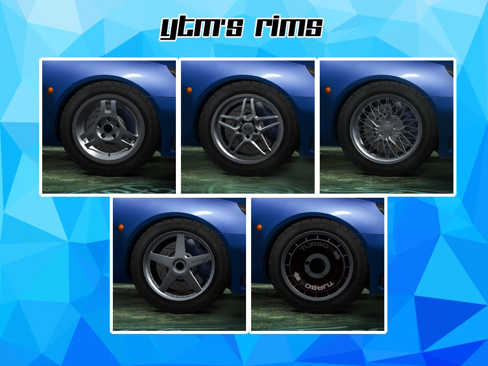 Need For Speed Undercover YTM's Rims (Replace)