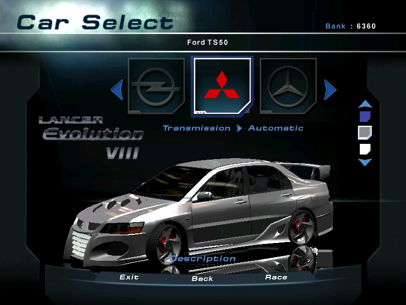 Need For Speed Hot Pursuit 2 Mitsubishi Lancer Evolution VIII