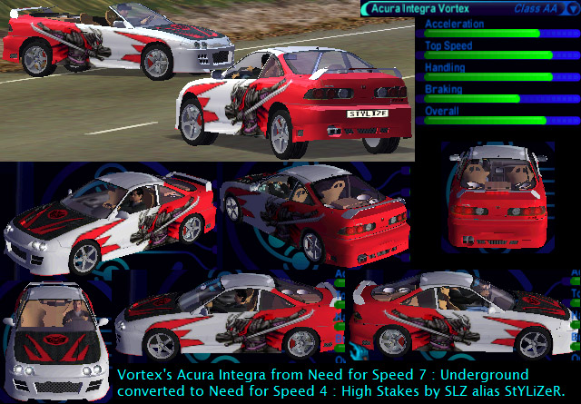 Need For Speed High Stakes Acura Integra Type-R Spyder (Vortex-NFS7)