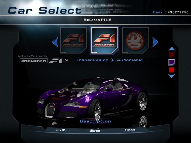 Need For Speed Hot Pursuit 2 Bugatti Veyron 16.4