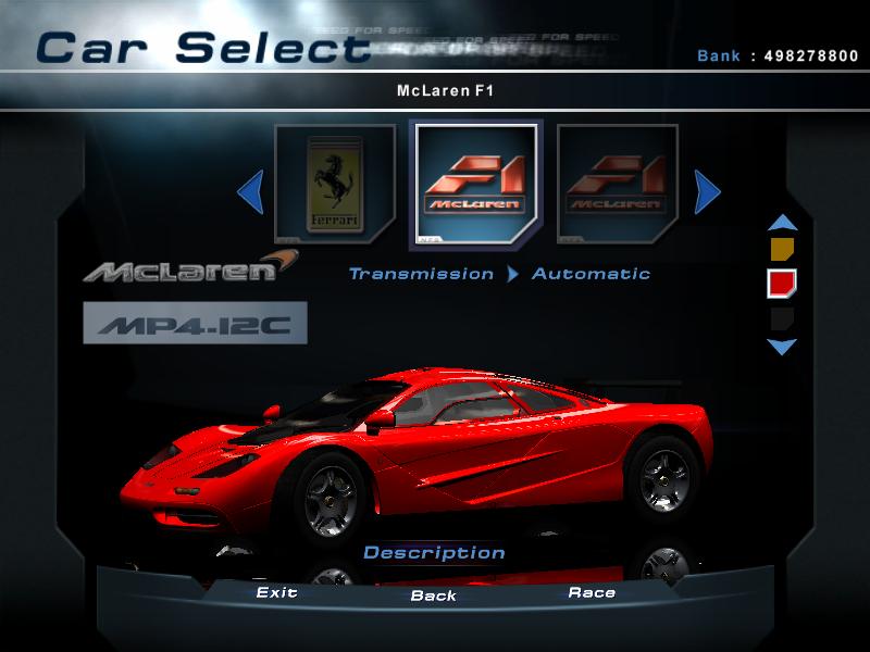 Need For Speed Hot Pursuit 2 McLaren F1 (NFS:Shift)