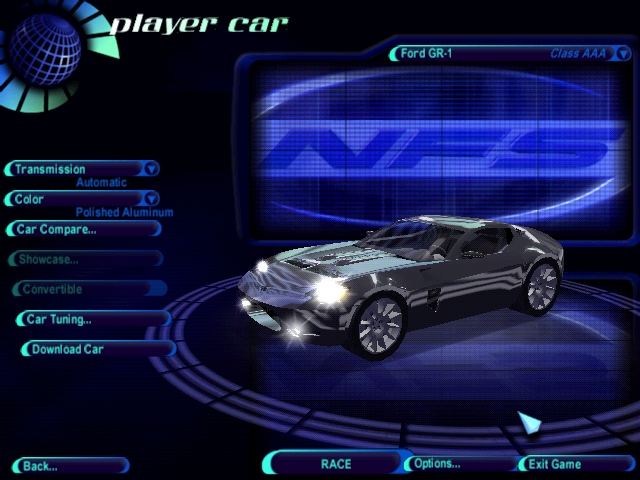 Need For Speed High Stakes Ford GR-1