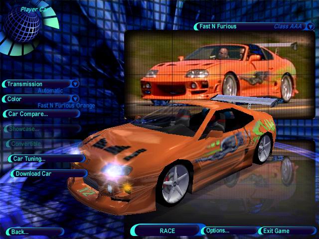 Need For Speed High Stakes Toyota Fast and the Furious Supra
