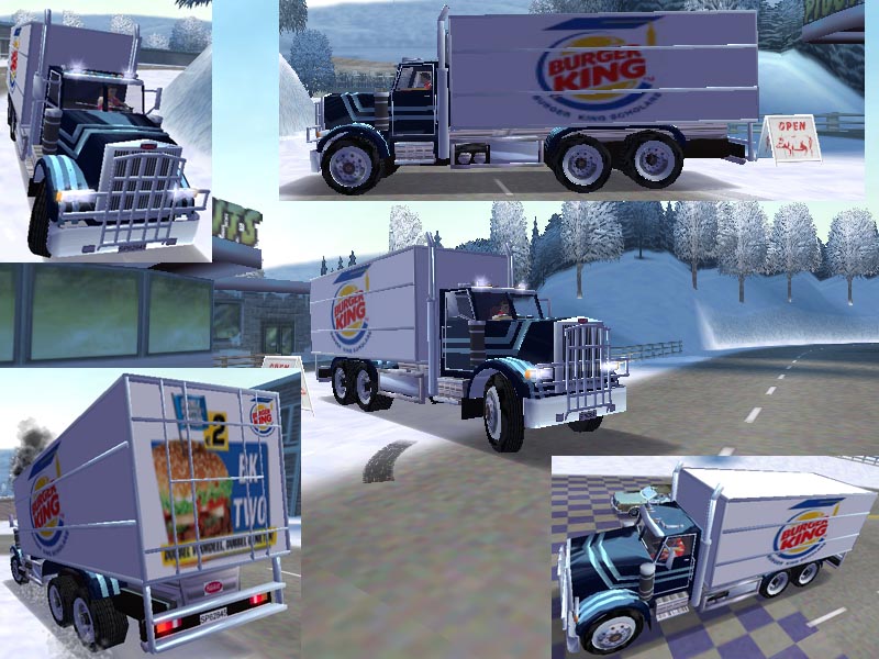 Need For Speed High Stakes Peterbilt Burger King truck