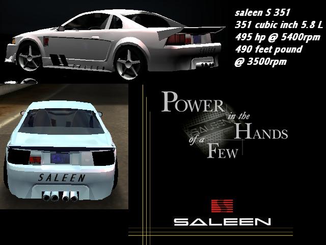 Need For Speed Hot Pursuit 2 Saleen MUSTANG S351 SUPERCHARGED