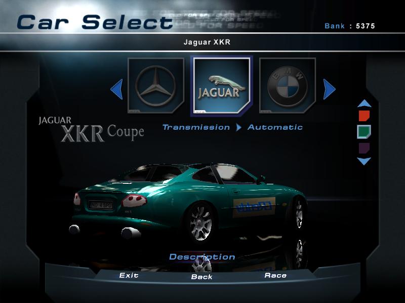 Need For Speed Hot Pursuit 2 Jaguar XKR RACING version